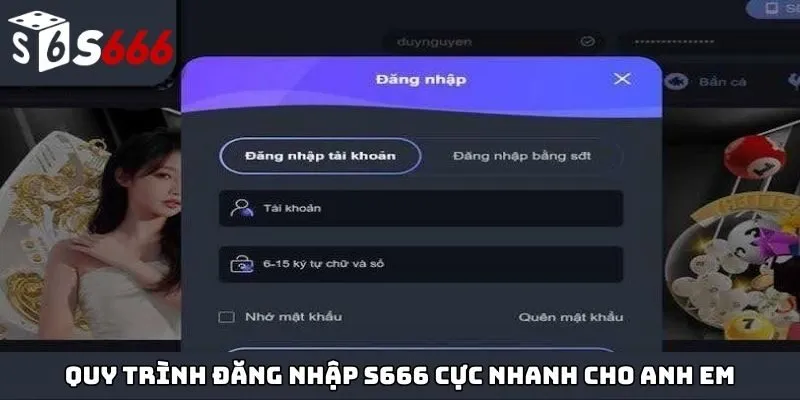 Quy trình đăng nhập S666 cực nhanh cho anh em